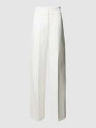 HUGO Anzughose mit Bundfalten Modell 'Himia' in Weiss, Größe 42