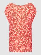Soaked in Luxury Blusenshirt mit Rundhalsausschnitt in Rot, Größe XL