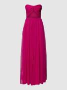 LACE & BEADS Abendkleid mit Rockteil aus Tüll in Pink, Größe XS