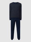Schiesser Pyjama aus Baumwolle in Marine, Größe 58