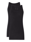 Schiesser Unterhemd mit Stretch-Anteil im 2er-Pack in Black, Größe 40