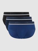 Schiesser Slip mit Label-Details Modell 'Rio' im 3er-Pack in Blau, Grö...