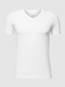 Schiesser T-Shirt mit V-Ausschnitt in Weiss, Größe S