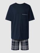 Schiesser Pyjama aus Baumwolle Modell 'Comfort Fit Schlafanzug' in Dun...