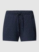 Schiesser Pyjama-Shorts  mit Allover-Muster in Marine, Größe 36