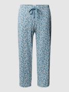 Schiesser Pyjama-Hose mit 3/4-Bein in Blau, Größe 36