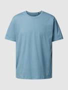 Schiesser T-Shirt mit Rundhalsausschnitt in Blau, Größe 48