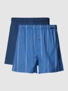 Schiesser Boxershorts mit elastischem Bund im 2er-Pack in Blau, Größe ...