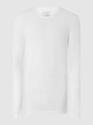 Schiesser Longsleeve mit Stretch-Anteil in Weiss, Größe S