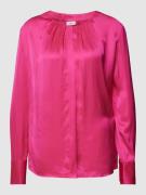 s.Oliver BLACK LABEL Bluse mit Rüschen in Pink, Größe 46