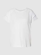 edc By Esprit T-Shirt mit Muschelsaum in Weiss, Größe M