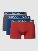 Skiny Trunks mit Label-Details im 3er-Pack in Khaki, Größe S