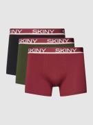 Skiny Trunks mit Label-Details im 3er-Pack in Black, Größe S