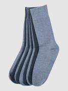 camano Socken mit Rippenbündchen im 9er-Pack in Blau, Größe 47/49