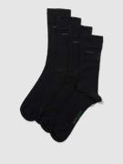 camano Socken mit Label-Detail im 4er-Pack in Black, Größe 41/46