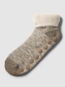 camano Socken mit Allover-Muster Modell 'WARM-UP' in Taupe, Größe 35/3...