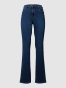 Brax Jeans mit Label-Patch aus Leder Modell 'Mary' in Blau, Größe 34