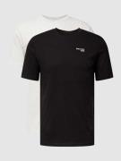 Marc O'Polo Denim Regular Fit T-Shirt mit Label-Print im 2er-Pack in H...
