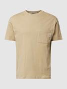 Marc O'Polo Denim T-Shirt mit Brusttasche in Beige, Größe XXL