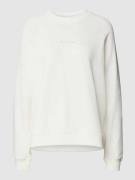 Marc O'Polo Denim Sweatshirt mit Label-Print in Offwhite, Größe L