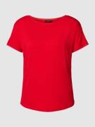 More & More T-Shirt mit U-Boot-Ausschnitt in Rot, Größe 34