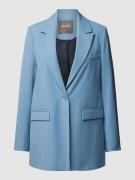 MOS MOSH Blazer mit Brustleistentasche Modell 'BINE LEIA' in Rauchblau...