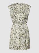 Patrizia Pepe Kleid mit Allover-Muster in Hellgelb, Größe 40