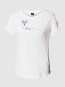 FIRE + ICE T-Shirt mit Motiv-Print in Weiss, Größe XS