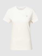 Knowledge Cotton Apparel T-Shirt mit Logo-Print in Offwhite, Größe 42