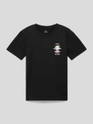 Rip Curl T-Shirt mit Label-Print in Black, Größe 152