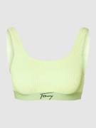 Tommy Jeans Bikini-Oberteil mit Label-Stitching in Hellgruen, Größe M