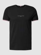 Tommy Hilfiger T-Shirt mit Label-Print in Black, Größe S