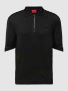 HUGO Regular Fit Poloshirt mit Label-Patch Modell 'Sayfong' in Black, ...
