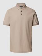 Emporio Armani Poloshirt mit Label-Stitching in Beige, Größe XL