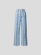 Nanushka Relaxed Fit Jeans mit Streifenmuster in Jeansblau, Größe 24