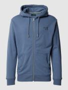 Superdry Sweatjacke mit Label-Stitching Modell 'ESSENTIAL LOGO' in Bla...