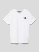 The North Face T-Shirt mit Label-Print Modell 'SIMPLE DOME' in Weiss, ...