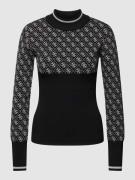 Guess Strickpullover mit Turtleneck Modell 'LISE' in Black, Größe XS