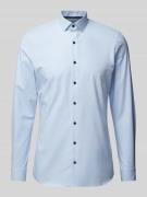 OLYMP No. Six Super Slim Fit Business-Hemd mit Kentkragen in Bleu, Grö...