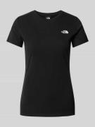 The North Face T-Shirt mit Label-Print in Black, Größe XS