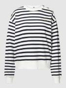 Tommy Hilfiger Sweatshirt mit Knopfleiste in Offwhite, Größe S