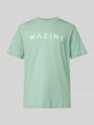 Mazine T-Shirt mit Label-Print Modell 'Hurry' in Mint, Größe S