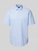 BOSS Regular Fit Business-Hemd mit Allover-Muster in Bleu, Größe 39