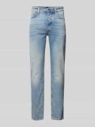 BOSS Orange Tapered Fit Jeans im Destroyed-Look Modell 'TABER' in Blau...