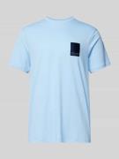 ARMANI EXCHANGE T-Shirt mit Label-Detail in Sky, Größe L