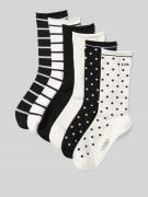 Lauren Ralph Lauren Socken mit Allover-Muster im 6er-Pack in Black, Gr...