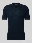 Drykorn Regular Fit Poloshirt mit V-Ausschnitt Modell 'Braian' in Mari...