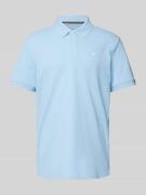Tom Tailor Regular Fit Poloshirt mit Logo-Stitching in Hellblau, Größe...