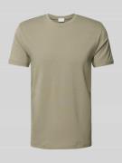 Mey T-Shirt mit geripptem Rundhalsausschnitt in Gruen, Größe M