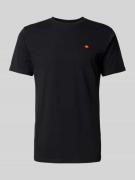 Ellesse T-Shirt mit Label-Patch Modell 'CASSICA' in Black, Größe S